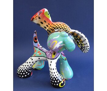 Jacky Art Hund Stanley Patern, Pop-Art-Skulptur