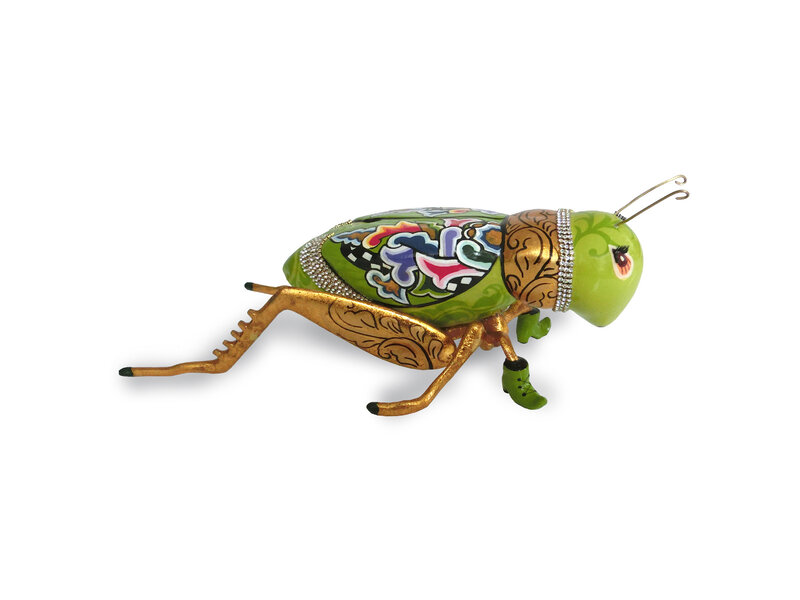 Toms Drag Kricket-Skulptur grün/gold