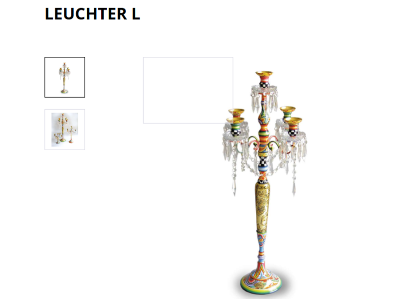 Toms Drag Candelabro de mesa de cristal para 5 velas - 3 tamaños