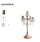 Toms Drag Candelabro de mesa de cristal para 5 velas - 3 tamaños Toms Drag Candelabro de mesa de cristal para 5 velas - 3 tamaños