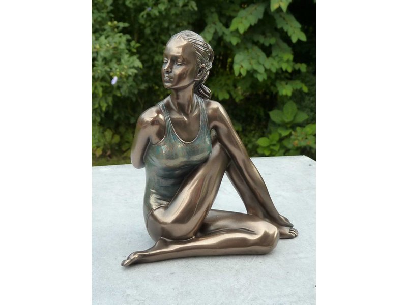 Yoga Bronze Sculpture - Let yoga sports moment stay in life