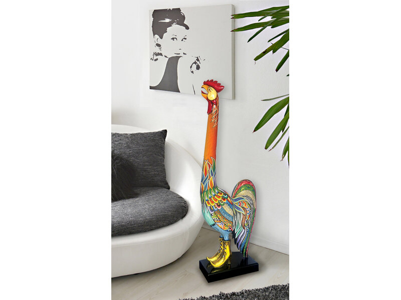 Toms Drag Hahn Don Juan – farbenfroher handbemalter Dekorationshahn