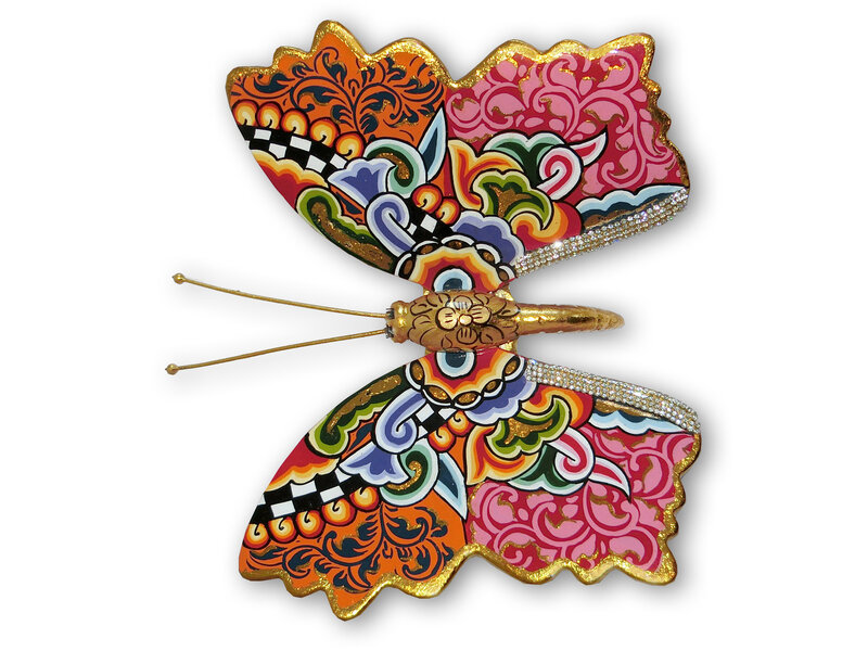 Toms Drag Butterfly Cio-Cio L 22 cm – handgemaakt decoratief vlindersculptuur