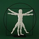 The Vitruvian Man  - white