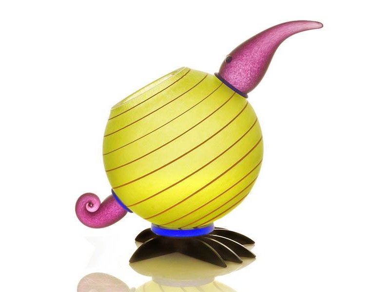 Borowski Kiwi vase zitro/lime green