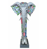 Toms Drag Exklusive Statue Elefant Alexander XXL  - Silver Line