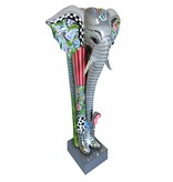 Toms Drag Exclusive statue of Elephant Alexander XXL  - Silver Line