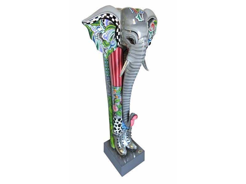 Toms Drag Exclusive statue of Elephant Alexander XXL  - Silver Line