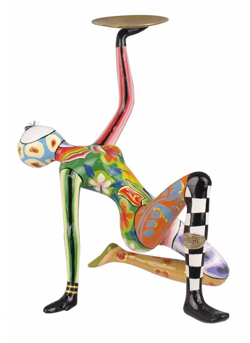 Toms Drag Acrobat sculpture with plate