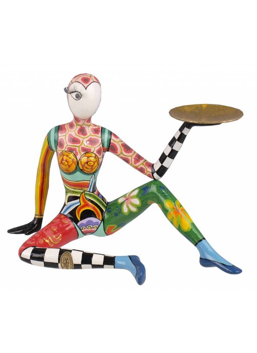 Toms Drag Sitting Acrobat sculpture