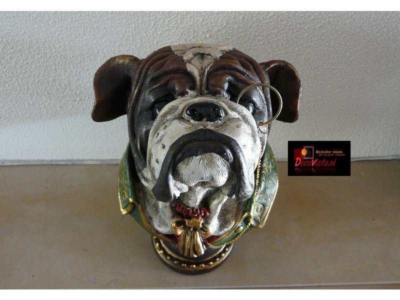 Dog bust Boxer - 19 cm