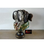 Dog bust Boxer - 19 cm
