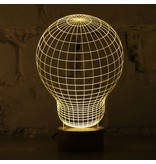 Cheha Bulb illusion in 2D, table lamp