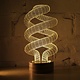Spiral illusion light in 2D