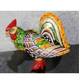 Toms Drag Colourful art sculpture of rooster Phil