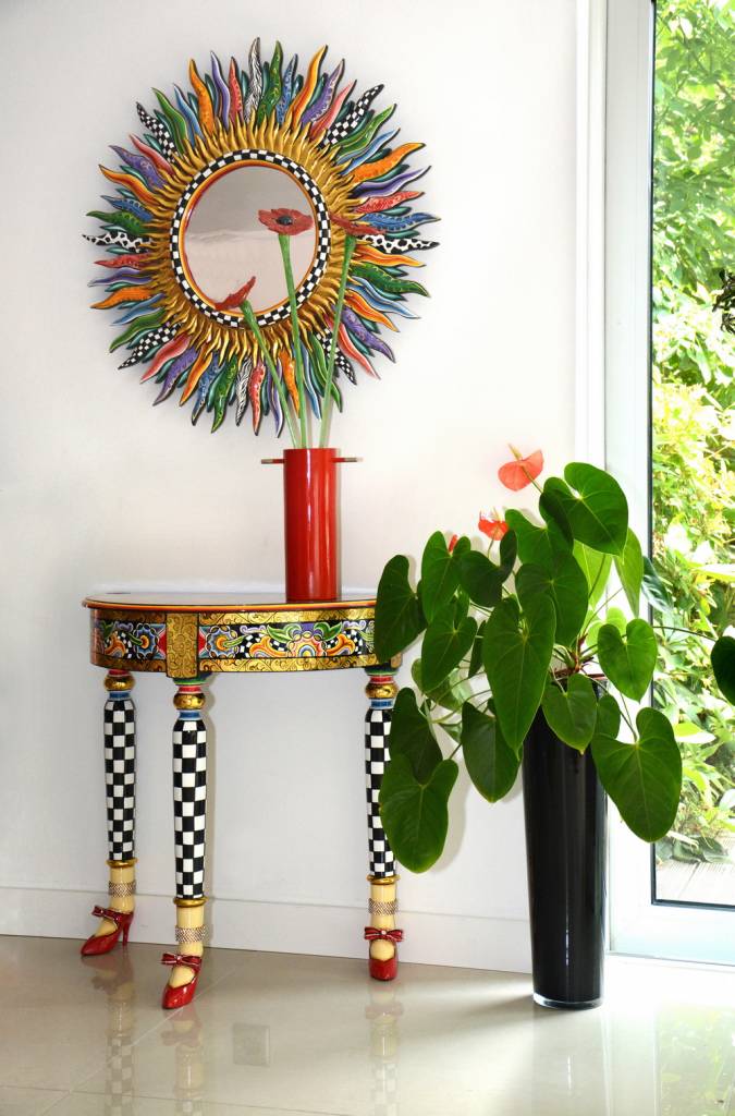nicht rijstwijn buik Halfronde sidetable of haltafel - Versailles - DecoVista - kleurrijke  meubelen, wanddecoraties en glasobjecten