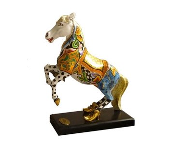 Toms Drag Pferd Statue White Champion - M