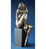 BodyTalk Naked woman sitting on black base