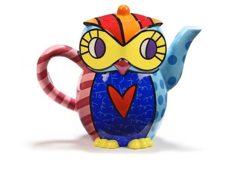 Britto Teapot Owl - Romero Britto