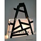 Table lamp glass fusion, black and white
