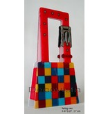 Design Elena Checkered table lamp with strap - glass