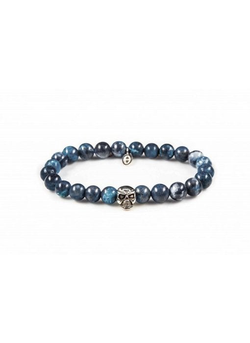 Karma Bracelet Blue Waters Skull - unisex