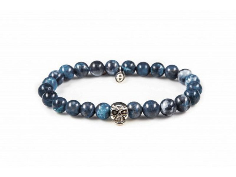 Karma Blue Waters Skull pulsera - unisex