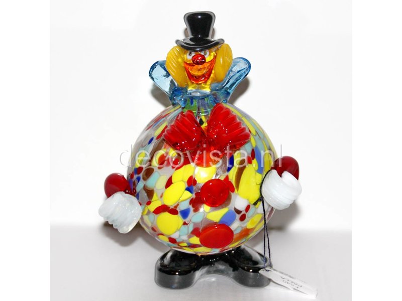Vetri di Murano Clown with round belly - Murano glass