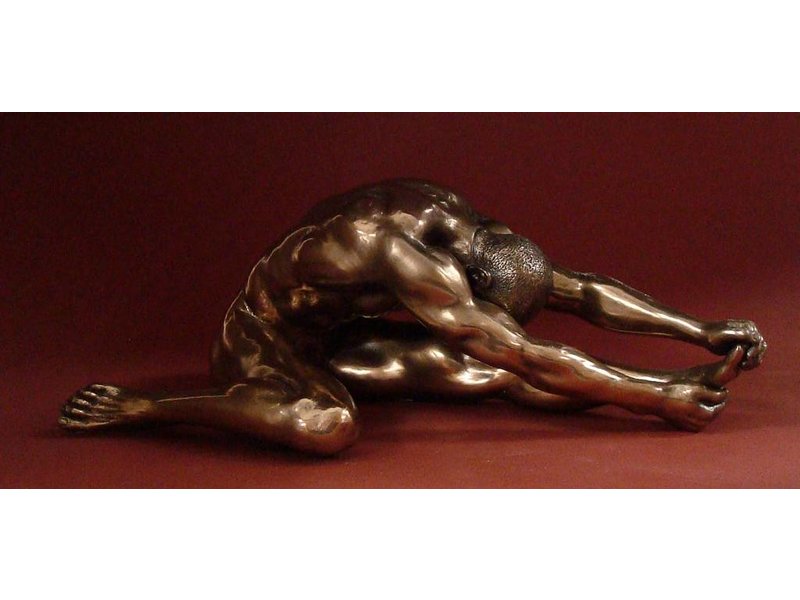 BodyTalk Bodybuilder sculpture, muscular male nude