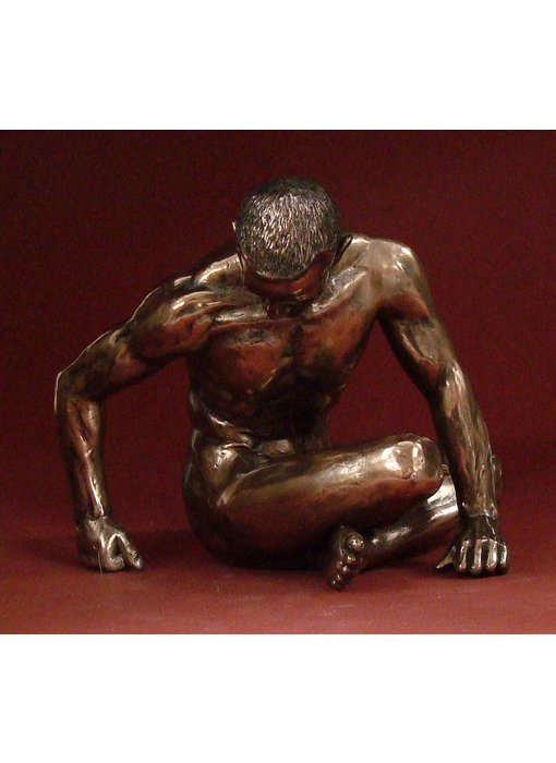 BodyTalk Bodybuilder-Skulptur sitzend nackt - L