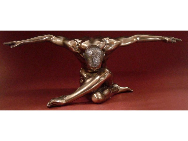 BodyTalk Culturista desnudo escultura - mariposa - L
