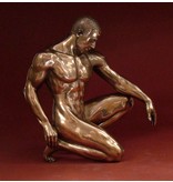 BodyTalk Patinated bronze sculpture - man