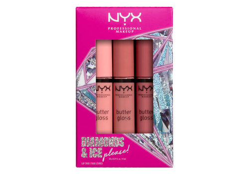 NYX Professional Makeup Diamonds & Ice, Please Butter Gloss Trio 01