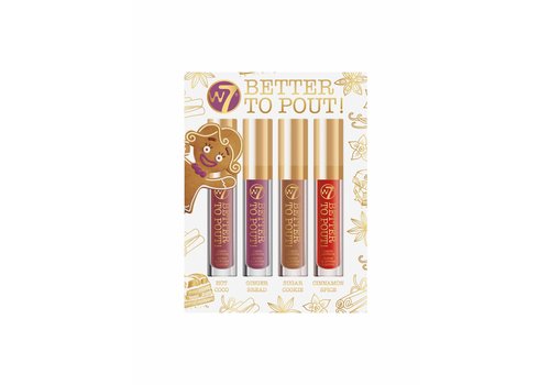 W7 Cosmetics Better to Pout! Liquid Lipstick Set