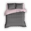 Romanette Dekbedovertrek Flanel Comtese Antraciet Rose