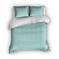 Romanette Dekbedovertrek Flanel Comtese Misty Green Wit