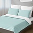 Romanette Dekbedovertrek Flanel Comtese Misty Green Wit