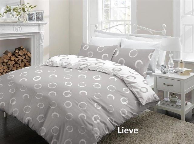 Cottons Dekbedovertrek Flanel Lieve Grey