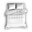 Cascina Colorini Dekbedovertrek Percale Divina Wit Bleu