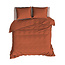 Satin d'Or Dekbedovertrek Satijn Satijnstreep Terracotta