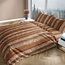 Romanette Dekbedovertrek Flanel Kevin Bruin/Beige