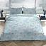 Romanette Dekbedovertrek Flanel Sneeuwbloemen Iceblue
