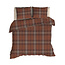 Romanette Dekbedovertrek Flanel Stirling Roestbruin