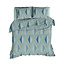 Satin d'Or Dekbedovertrek Satijn Izumi Blauw Groen