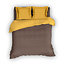 Romanette Dekbedovertrek Flanel Comtese Bruin Oker