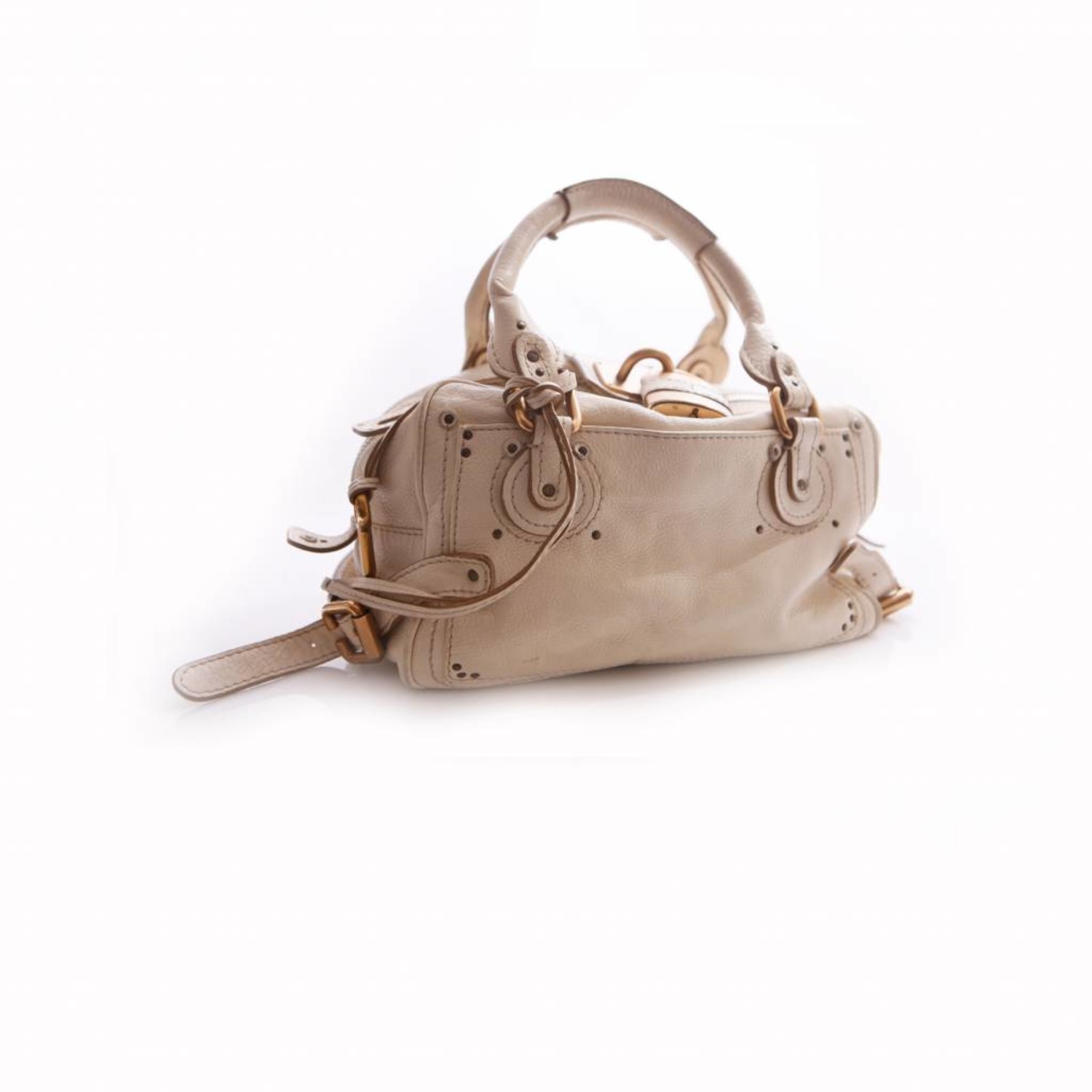 バッグ Chloe Paddington Hand Bag beige Chloé, a beige leather 'Paddington' bag. - Bukowskis