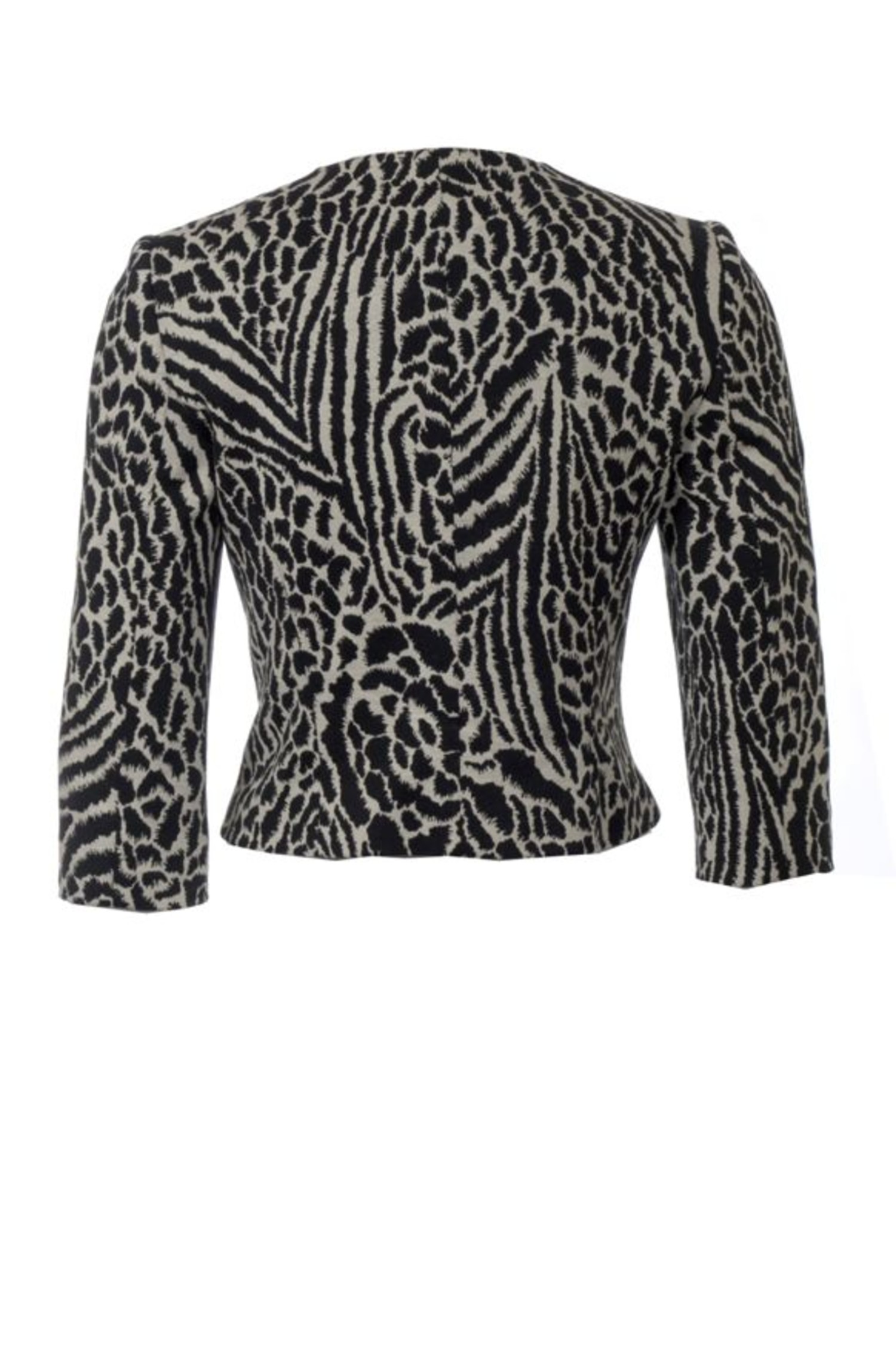 Staat Zichzelf helpen Wolford Wolford, bolero jasje in zwart/wit met luipaard print in maat S. -  Unique Designer Pieces