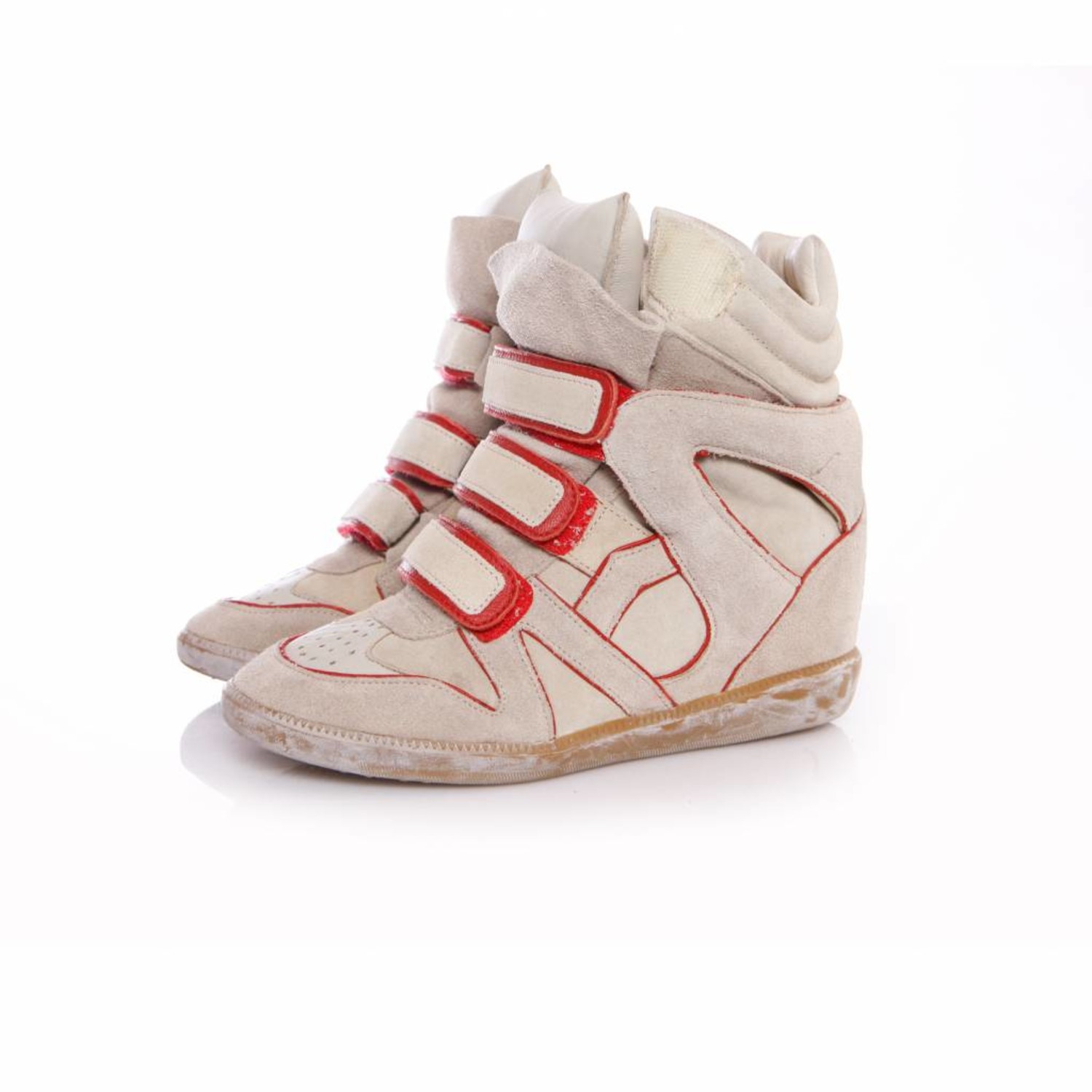 Isabel Marant Kindsay red Accent Sneakers Women's Size 39 7.5 8 Gazelle  Sambas | eBay