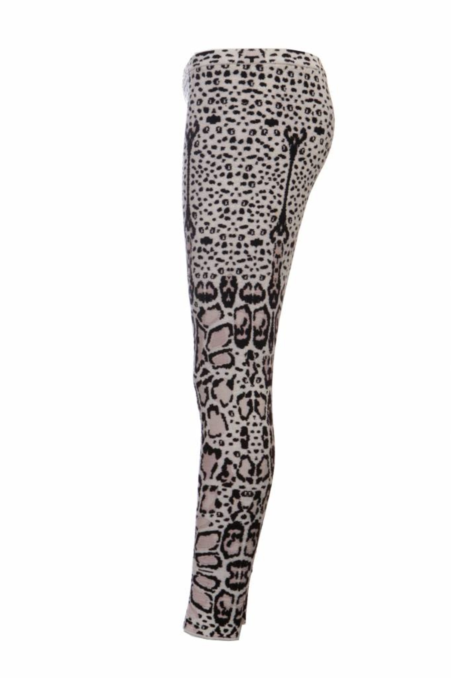 Smeren nicotine Kaliber Alaïa Azzedine Alaia, zwart/wit/neutraal gekleurde luipaard legging in maat  38FR/S. - Unique Designer Pieces
