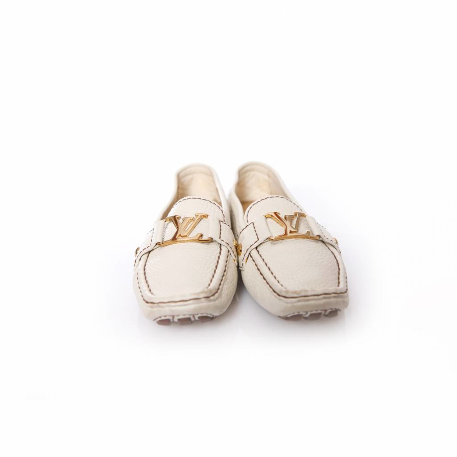 Louis Vuitton White Oxford Loafer - Size: 38.5 ○ Labellov ○ Buy